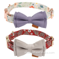 Dog Collar Colorful Bowtie Quick Release Buckle
